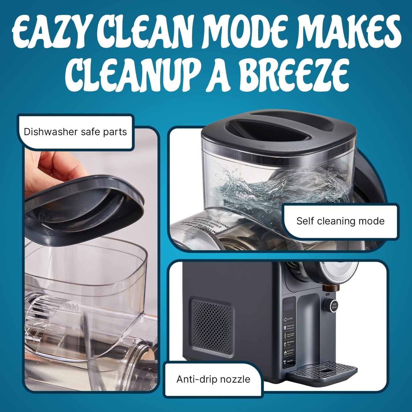 2-in-1 Slushie and Ice Cream Machine